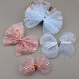 Chiffon Fabric Ribbon Knot Bows 20pcs/Lot DIY Girl Hair Jewelry