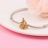 Sparkling Tree Charm Beads for Bracelet Perfume Silver 925