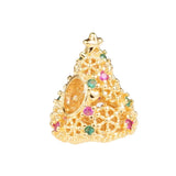 Sparkling Tree Charm Beads for Bracelet Perfume Silver 925