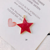 Glitter Enamel Alloy Charms Star Necklace Earring Pendants 30pcs