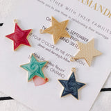 Glitter Enamel Alloy Charms Star Necklace Earring Pendants 30pcs