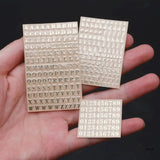 Glitter Letter Numbers Stickers Self-Adhesive Metal A-Z DIY Decoration