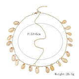 Glitter Metal Tassel Chain Coin Head Chain Hair Jewelry for Women