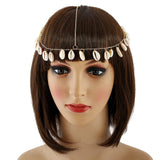 Glitter Metal Tassel Chain Coin Head Chain Hair Jewelry for Women