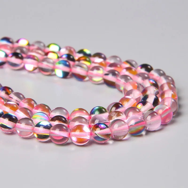 Moonstone Glass Beads Austria Crystal Opal Stone Bead for Jewelry Making