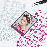 Glitter Powder 3D Random Stickers DIY Alphanumeric Self-adhesive 6 Colors