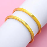 Glossy 999 Push 18K Ladies Bracelet Bridal Bangle Jewelry