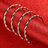Bamboo Silver Plated Ethiopian Bracelet for Women