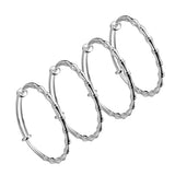 Bamboo Silver Plated Ethiopian Bracelet for Women