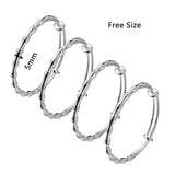 Bamboo Silver Plated Ethiopian Bracelet for Women