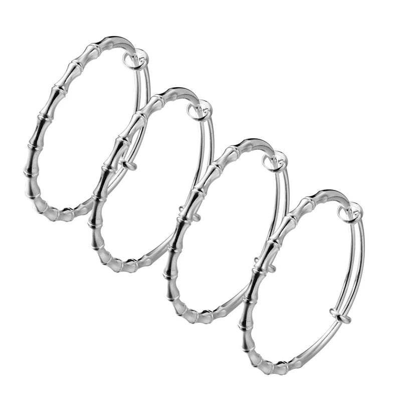 Bamboo Silver Plated Ethiopian Bracelet for Women