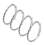 Bamboo Silver Plated Ethiopian Bracelet for Women