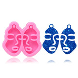 Girl Face Earrings Mold Silicone Mould DIY Epoxy Resin Jewellery Making