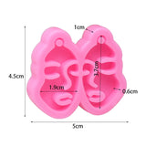 Girl Face Earrings Mold Silicone Mould DIY Epoxy Resin Jewellery Making