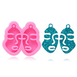 Girl Face Earrings Mold Silicone Mould DIY Epoxy Resin Jewellery Making