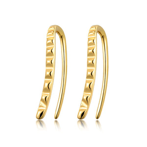 925 Silver Hoop Stud Earrings, Stylish Jewelry for Men Women