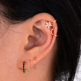 925 Silver Hoop Stud Earrings, Stylish Jewelry for Men Women