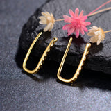 925 Silver Hoop Stud Earrings, Stylish Jewelry for Men Women
