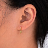 925 Silver Hoop Stud Earrings, Stylish Jewelry for Men Women