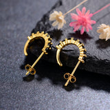 925 Silver Hoop Stud Earrings, Stylish Jewelry for Men Women