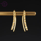 925 Silver Hoop Stud Earrings, Stylish Jewelry for Men Women