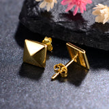 Geometric Stud Earrings 925 Sterling Silver Wedding Jewelry