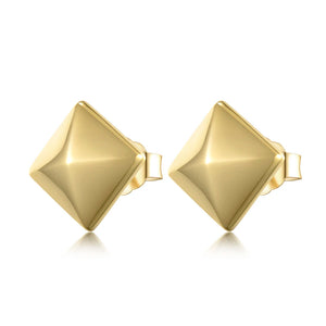 Geometric Stud Earrings 925 Sterling Silver Wedding Jewelry