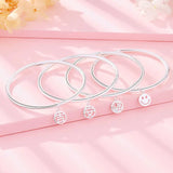 Glossy Plain Ring Bracelet Small Fresh Ins Cold Wind Jewelry