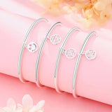 Glossy Plain Ring Bracelet Small Fresh Ins Cold Wind Jewelry