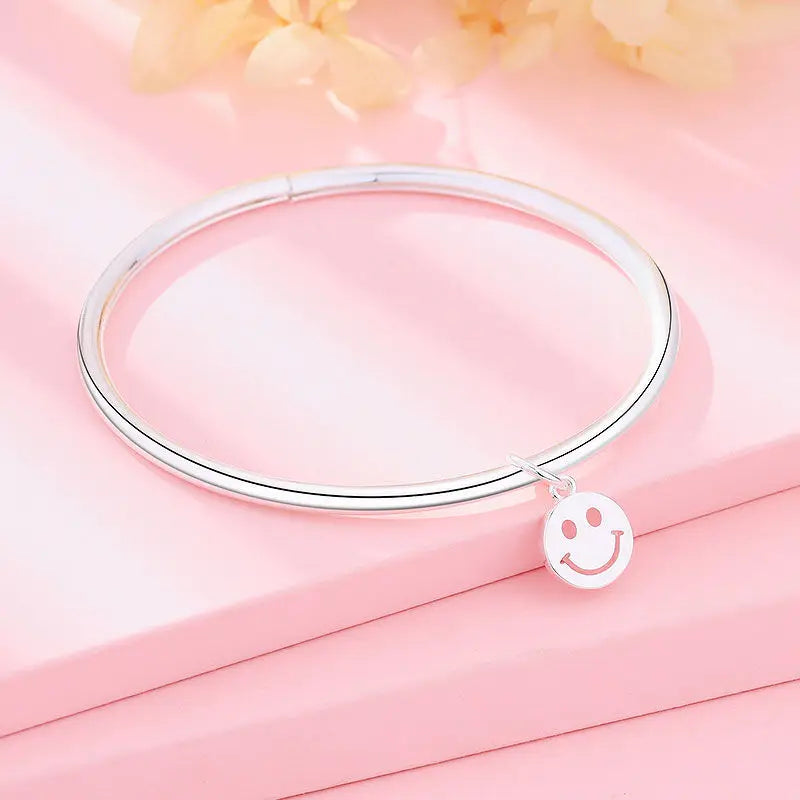 Glossy Plain Ring Bracelet Small Fresh Ins Cold Wind Jewelry