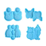Silicone Mold for Earrings and Keychains - CAT, Fish, Rabbit Shape