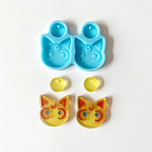 Silicone Mold for Earrings and Keychains - CAT, Fish, Rabbit Shape
