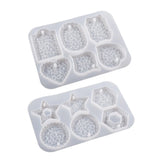 Silicone Keychain Mold with Hole for DIY Craft