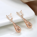 Glossy Water Drop Pendant Earrings for Women Ethnic Costume Jewe