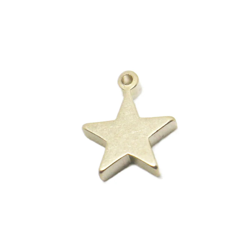 Brass Star Pendant Earrings DIY Jewelry Accessories