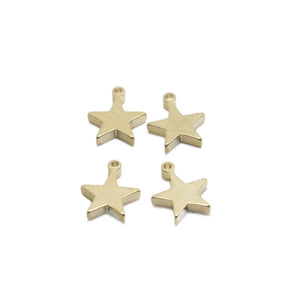 Brass Star Pendant Earrings DIY Jewelry Accessories