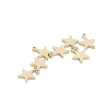 Brass Star Pendant Earrings DIY Jewelry Accessories