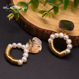 Boho Style Freshwater Pearl Ear Clip Ge0905