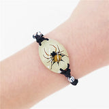 Spider Bracelet Men Resin Rope Wrap Luminous Gift