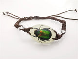 Glow In The Dark Beetle Charm Bracelet