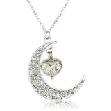 Glow In The Dark Necklace Moonstone Charm Pendant