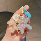 Cartoon Animal Couple Keychains Glow In the Dark