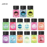 15 Pots 12 Colors Glow Powder & 3 Colors Glow Flakes - Epoxy Glow Powder