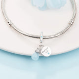 Glow-in-the-dark Lightbulb Dangle Charm 925 Silver Beads