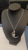 Glowing Moon Pumpkin Pendant Necklace