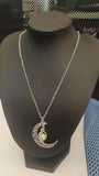 Glowing Moon Pumpkin Pendant Necklace