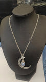 Glowing Moon Pumpkin Pendant Necklace
