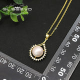 Glseev Barbed Water Drops Pearl Necklace GN0322
