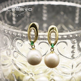 Glseevo Freshwater Pearl Pendant Ring Earrings GE1068