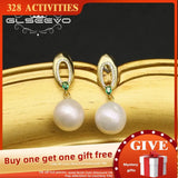 Glseevo Freshwater Pearl Pendant Ring Earrings GE1068